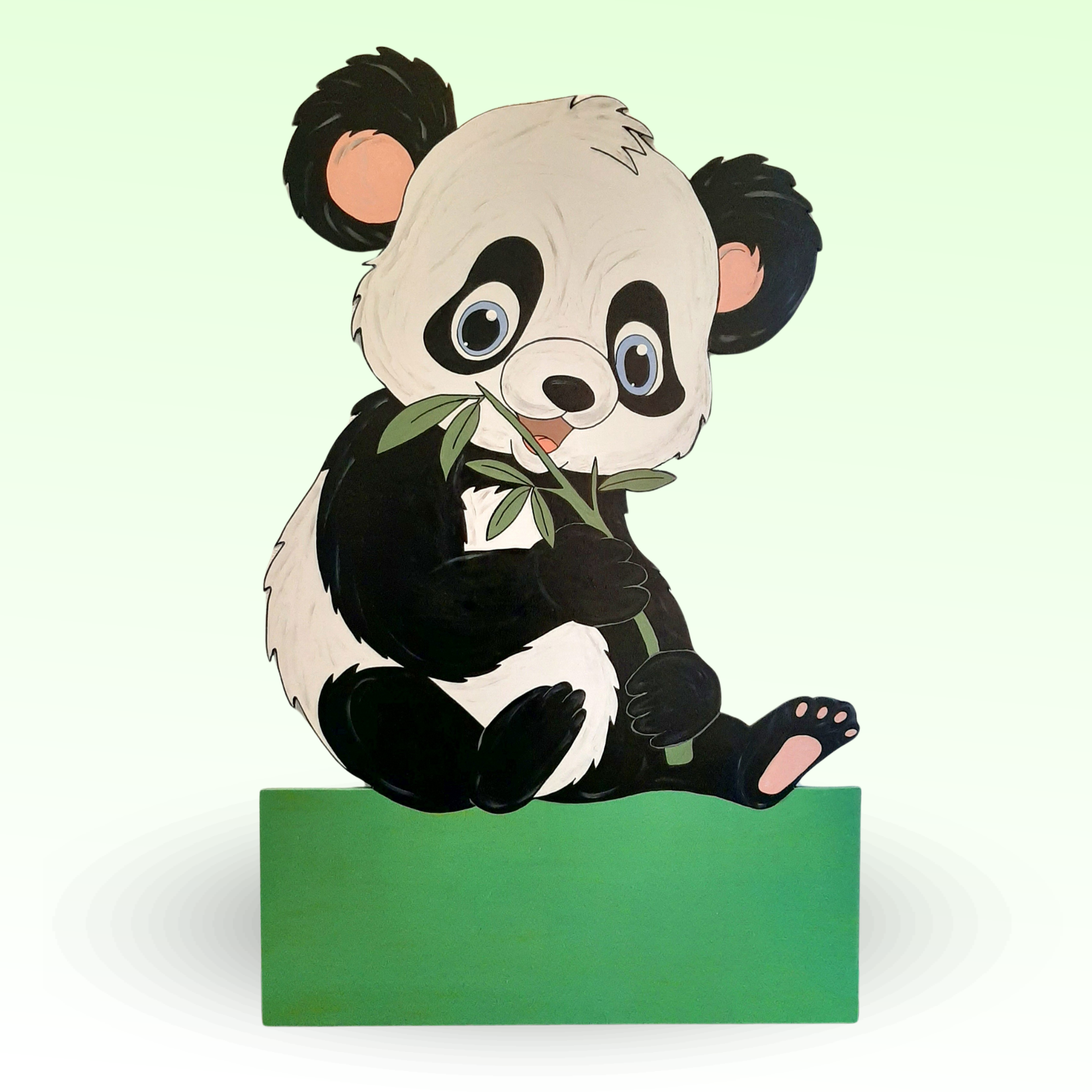 Geburtsschild/Babytafel in Form eines Adlers. Handgefertigt von Franziska Barmettler, Geburtstafeln Luzern, in Root.