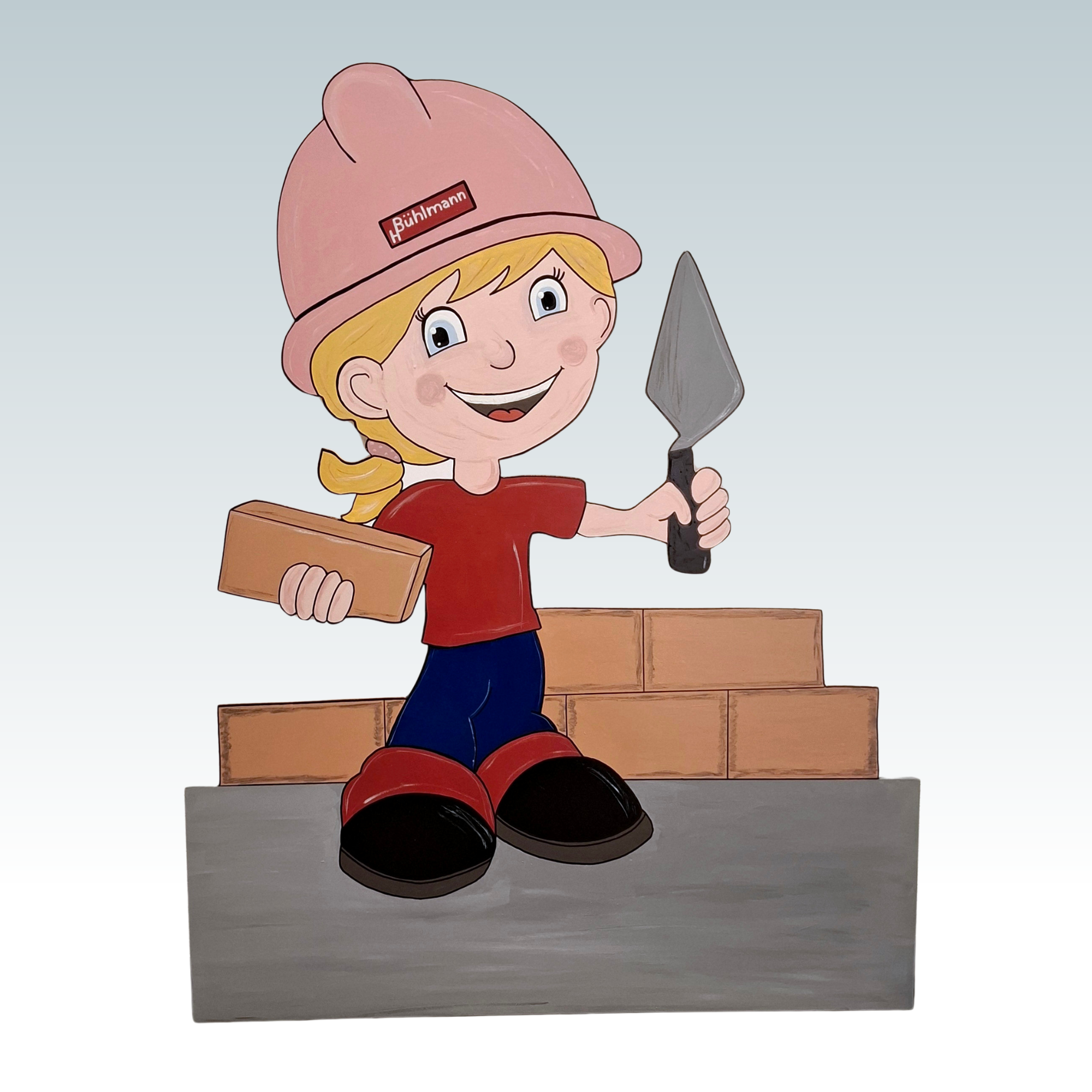 Geburtstafel/Babytafel in Form eines Stromers/Elektrikers. Handgefertigt von Franziska Barmettler, Geburtstafeln Luzern, in Root.